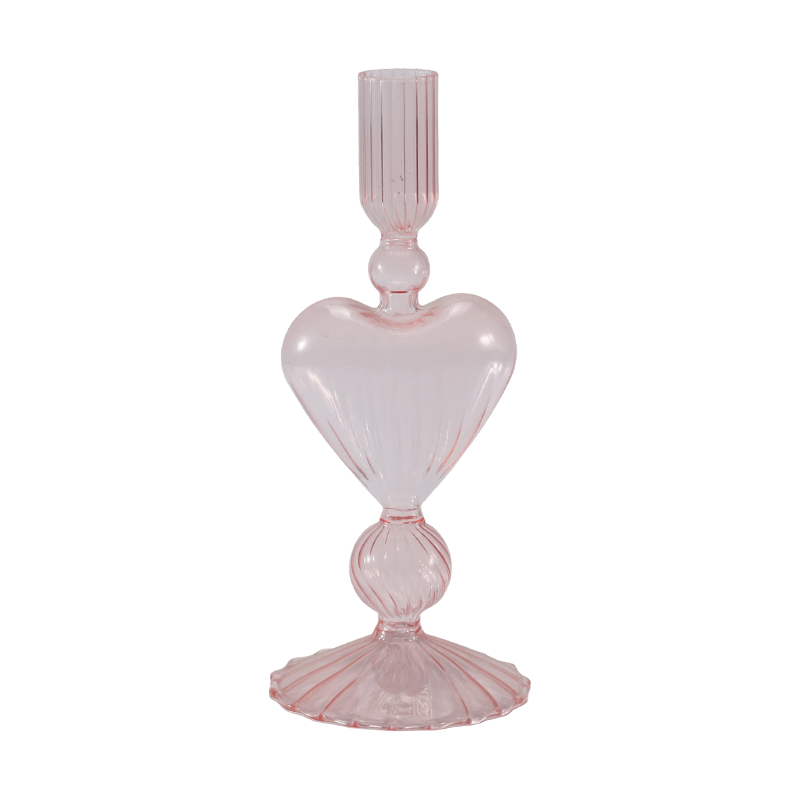 Colección de candelabros de cristal románticos y minimalistas