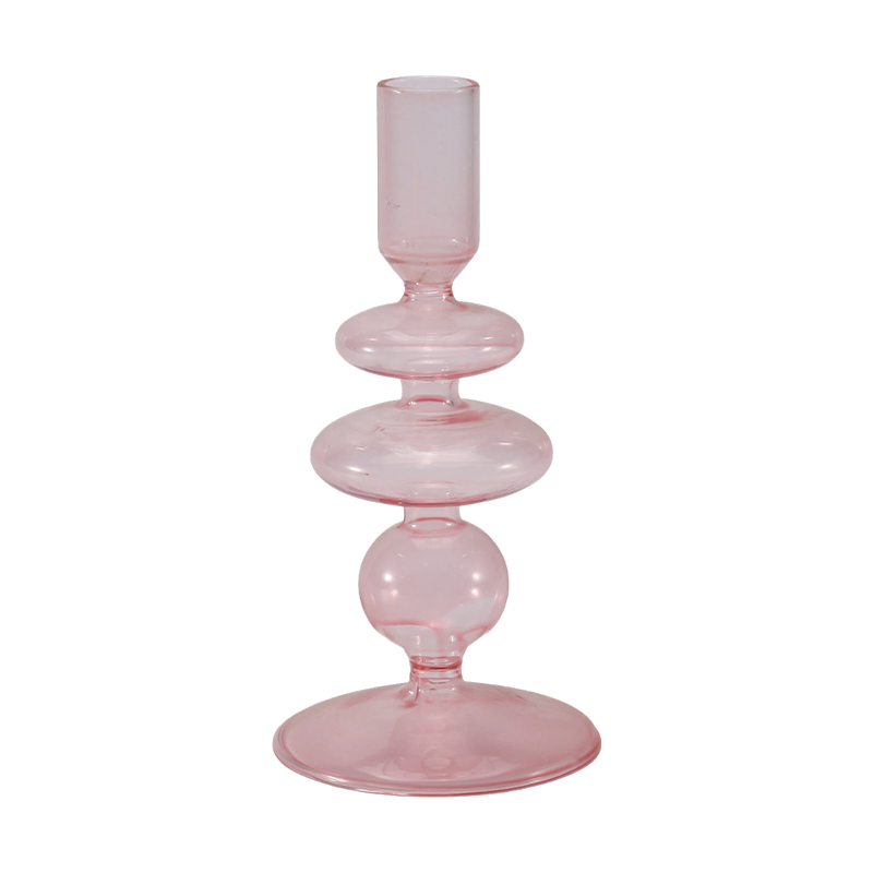 Colección de candelabros de cristal románticos y minimalistas