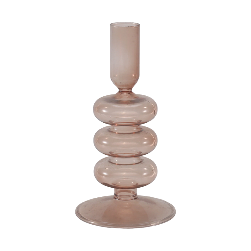 Colección de candelabros de cristal románticos y minimalistas
