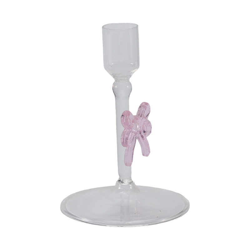 Colección de candelabros de cristal románticos y minimalistas