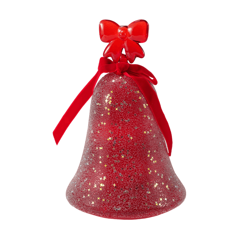 Figura de ángel de cristal de mercurio/decoración de campana de cristal esmerilado/brillante (con LED)