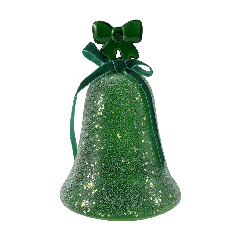 Figura de ángel de cristal de mercurio/decoración de campana de cristal esmerilado/brillante (con LED)