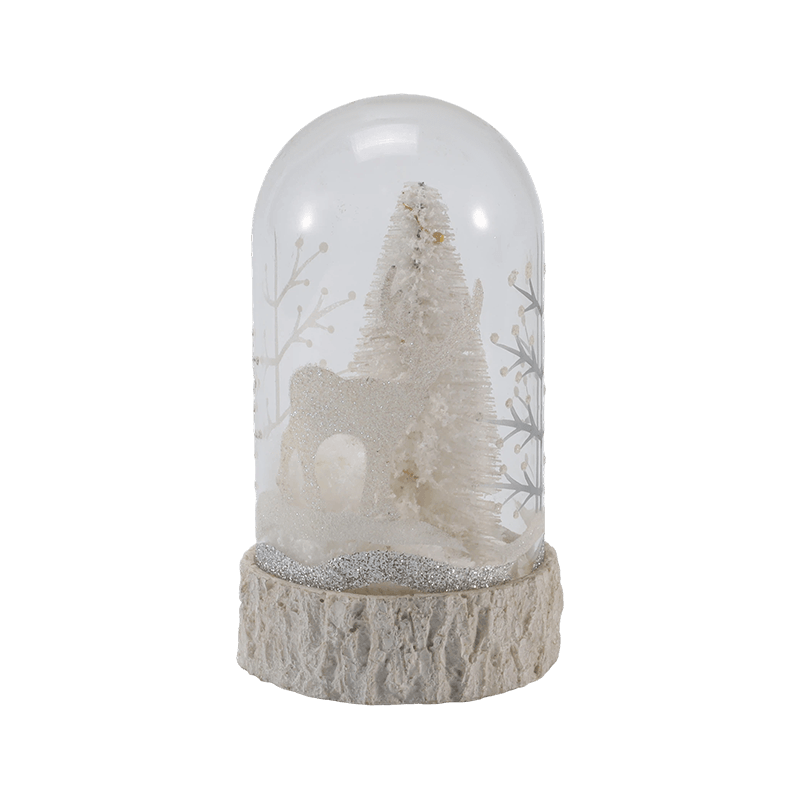 Campana de cristal festiva y luz de globo (estilos de ángel/natividad/árbol de Navidad/bosque de ciervos)