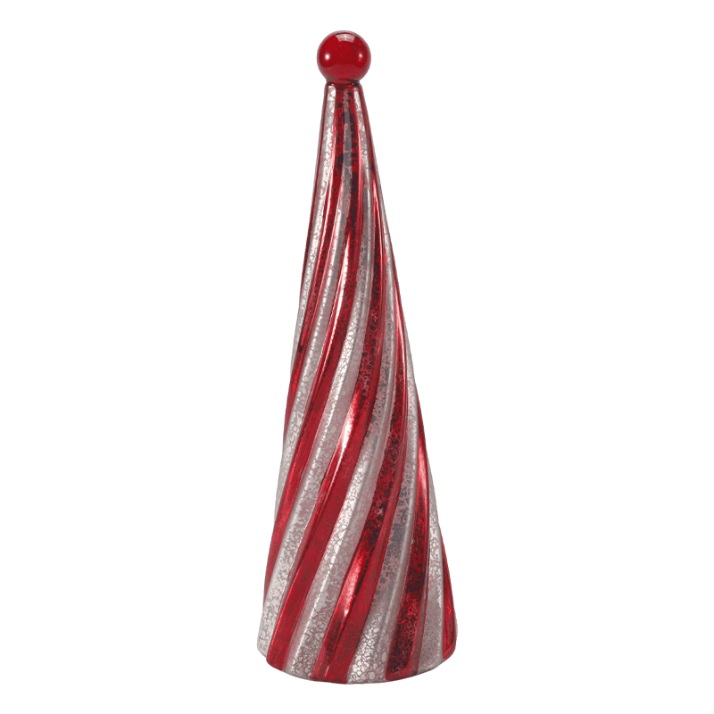 Árbol de Navidad vintage con forma de remolino de cristal de mercurio, 10x20 cm, 10x25cm y 10x30cm