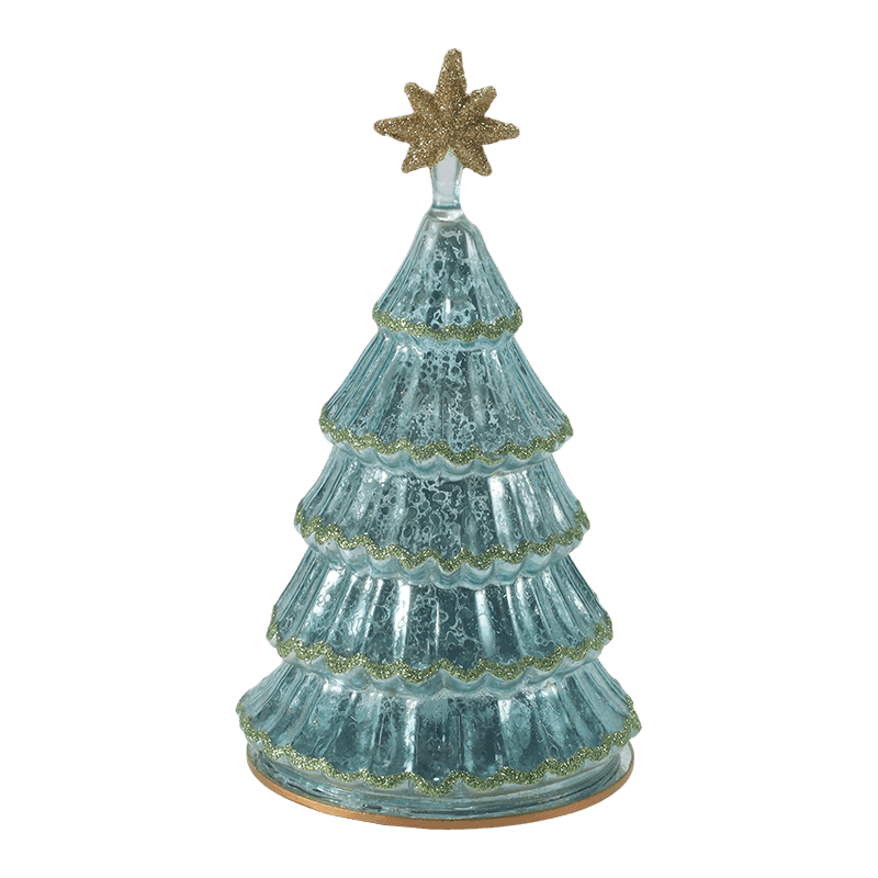 Luz de árbol de Navidad con capas de vidrio de mercurio vintage de 10 * 20 cm