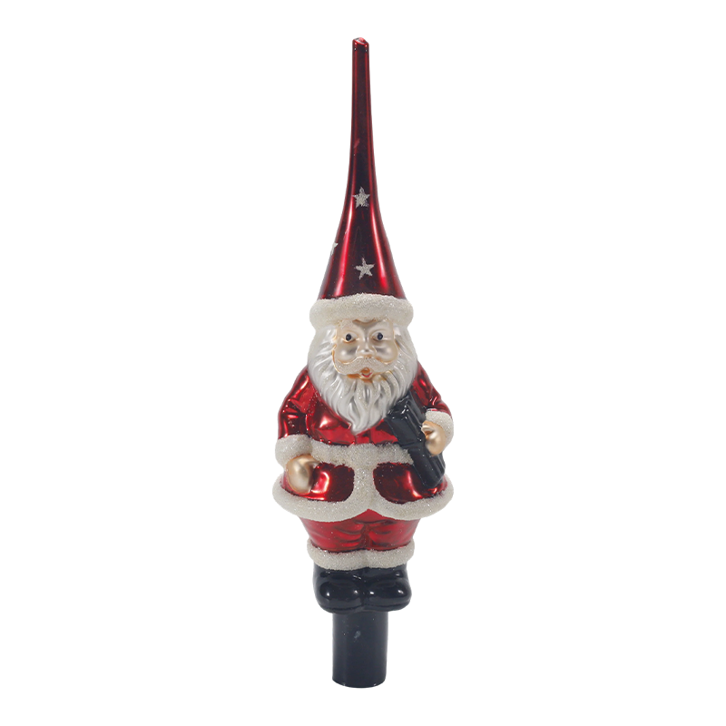 Topper de árbol de Navidad de cristal de mercurio vintage