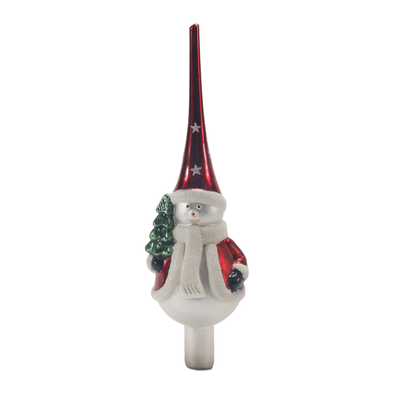 Topper de árbol de Navidad de cristal de mercurio vintage