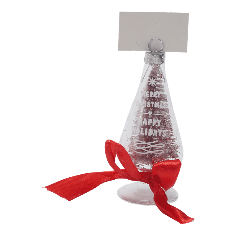 Adorno navideño de vidrio soplado a mano