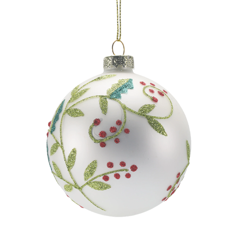 Bola de Navidad de vidrio soplado a mano de 888 cm