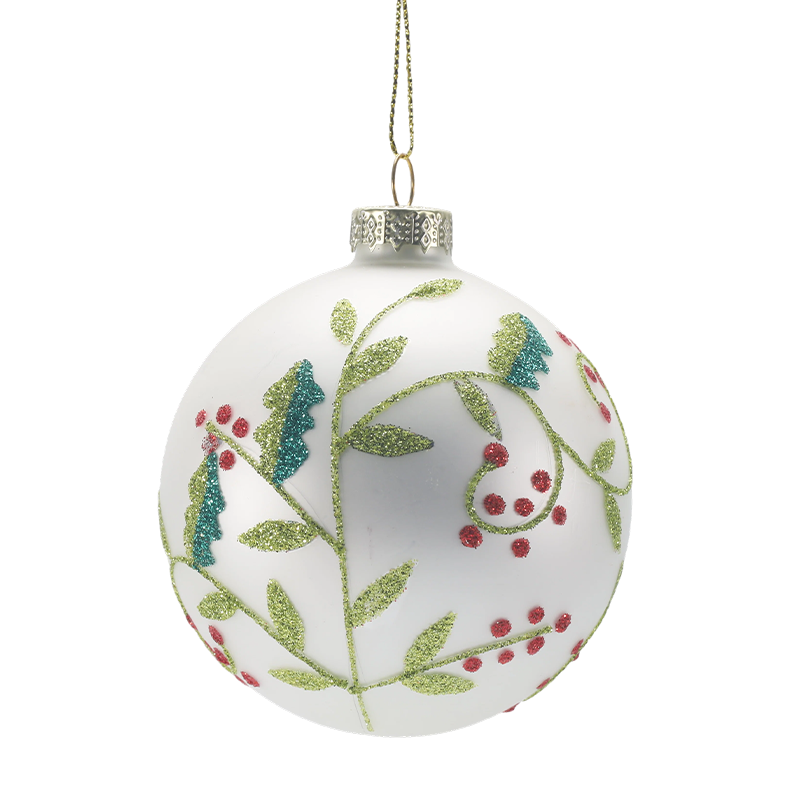 Bola de Navidad de vidrio soplado a mano de 888 cm