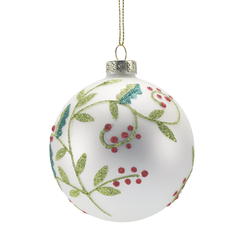 Bola de Navidad de vidrio soplado a mano de 888 cm