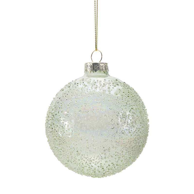 Bola de Navidad de vidrio soplado a mano de 888 cm