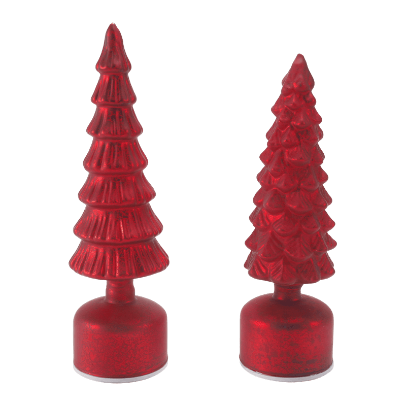 Luz de árbol de Navidad de cristal de mercurio vintage