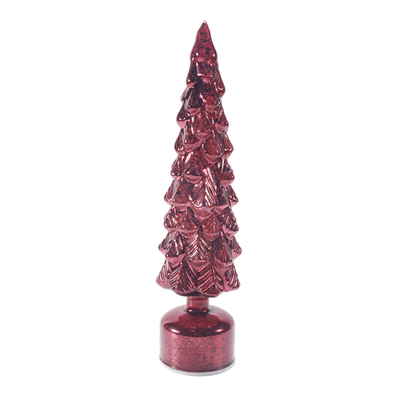 Luz de árbol de Navidad de cristal de mercurio vintage