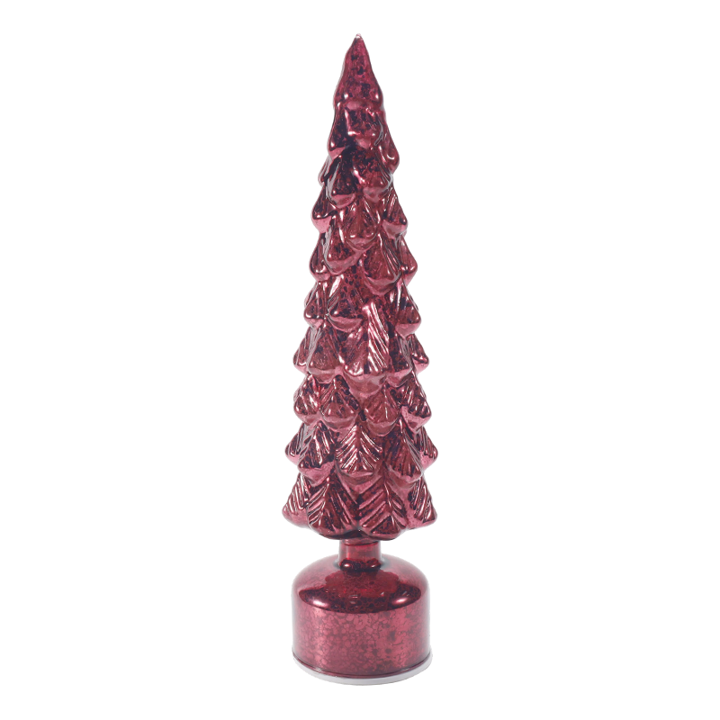 Luz de árbol de Navidad de cristal de mercurio vintage