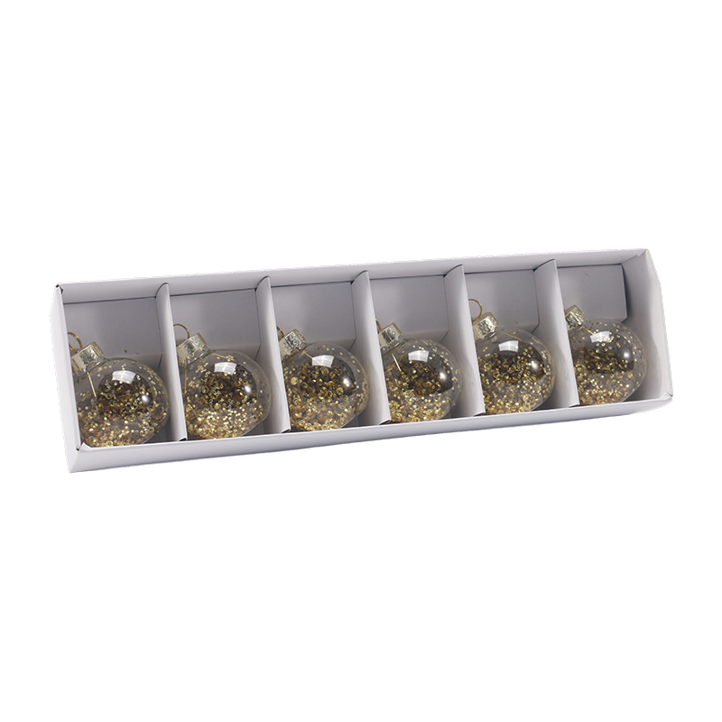 Juego de adornos de bolas navideñas de vidrio de primera calidad