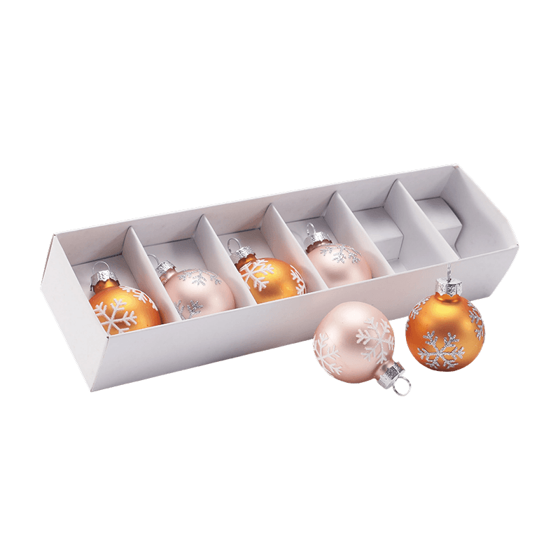Juego de adornos de bolas navideñas de vidrio de primera calidad