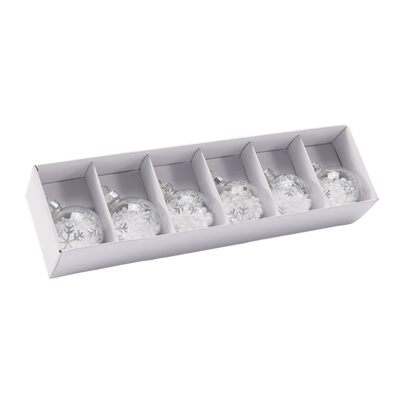 Juego de adornos de bolas navideñas de vidrio de primera calidad