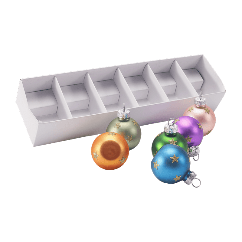 Juego de adornos de bolas navideñas de vidrio de primera calidad