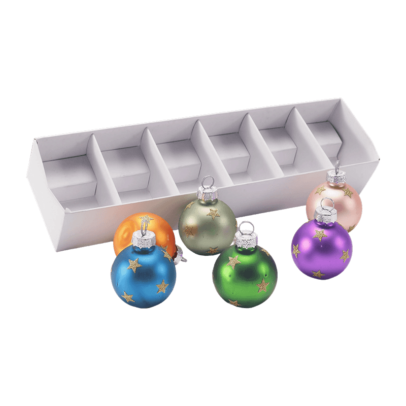 Juego de adornos de bolas navideñas de vidrio de primera calidad